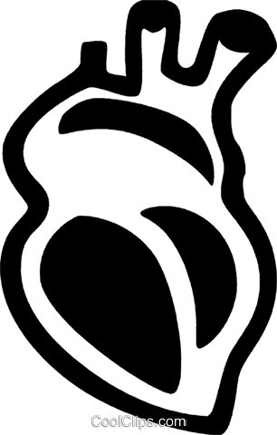 306x480 Human Heart Royalty Free Vector Clip Art Illustration Vc075919