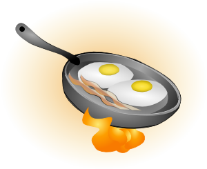 300x245 Bacon Clipart Fried Egg