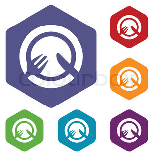 320x320 Lunch Web White Icon Isolated On A Blue Background. Vector Symbol