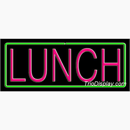500x500 On Lunch Sign Lunch Neon Signs Clipart Panda
