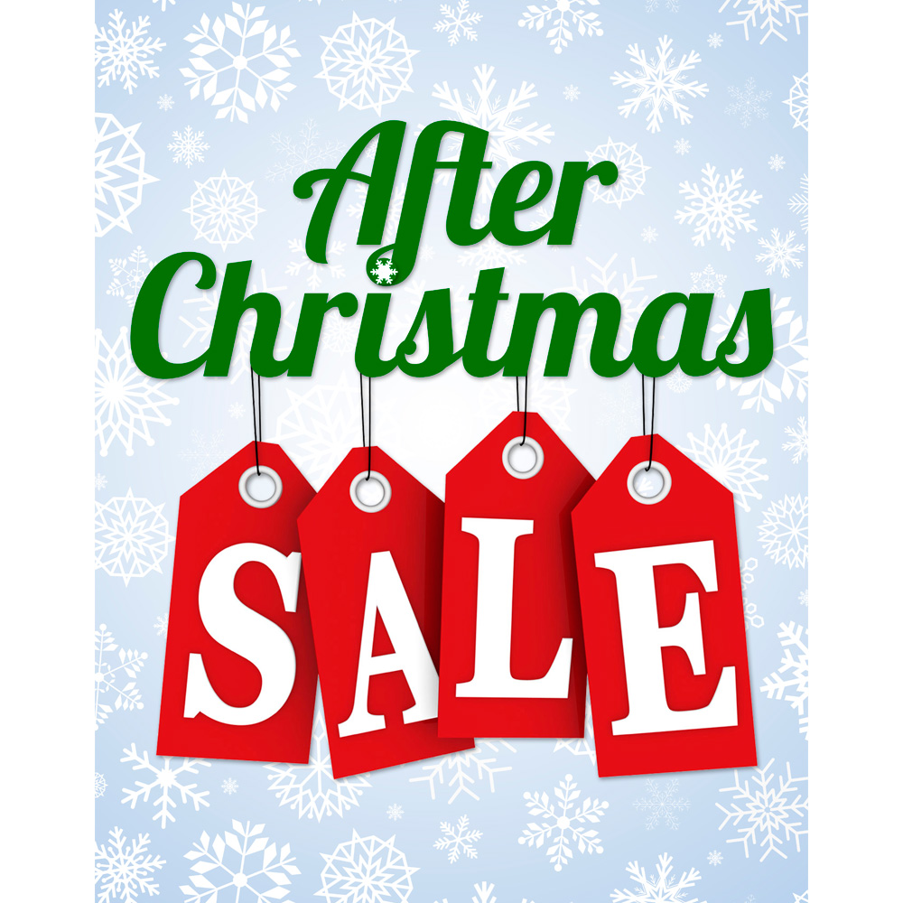 1000x1000 Christmas Retail Store Supplies After Christmas Sale Sign