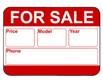 211x167 Auto Sale Sign