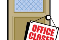 200x135 On Vacation Sign For Office