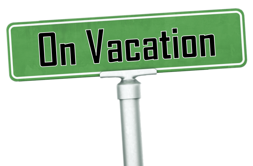 850x560 On Vacation Sign Images