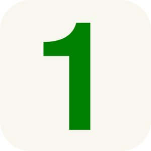 300x300 Number 1 Clip Art