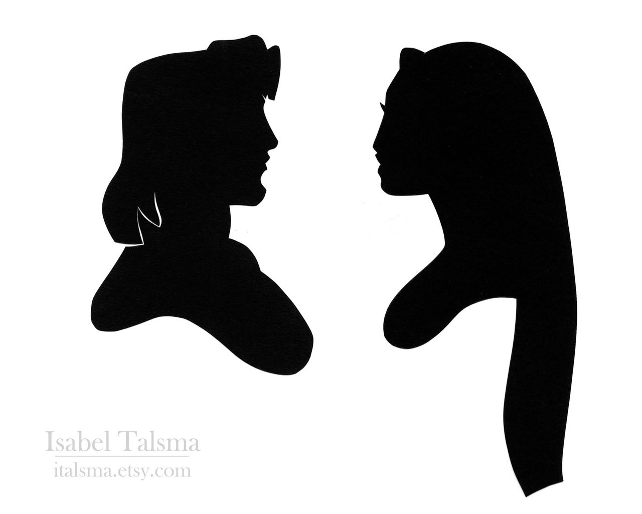 1280x1024 Disney Couple Silhouette Clipart
