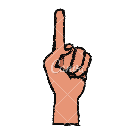 550x550 Hand First One Finger