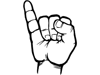 320x240 Pinky Finger Clipart