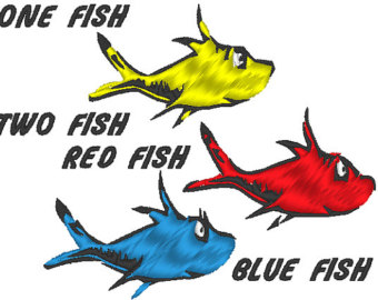 340x270 Dr. Seuss's One Fish Two Fish Clipart Panda
