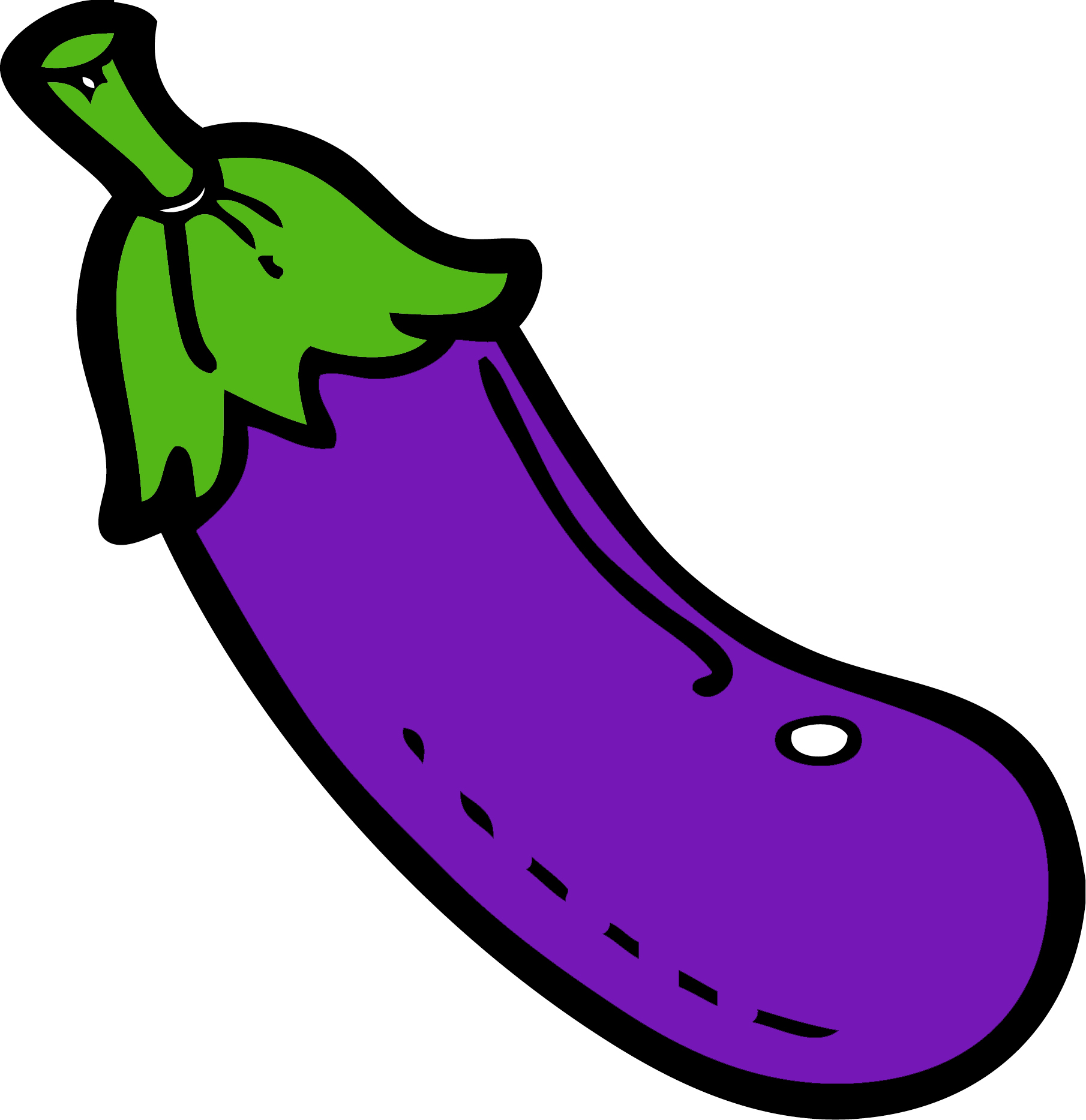 1810x1867 Funny Eggplant Clipart