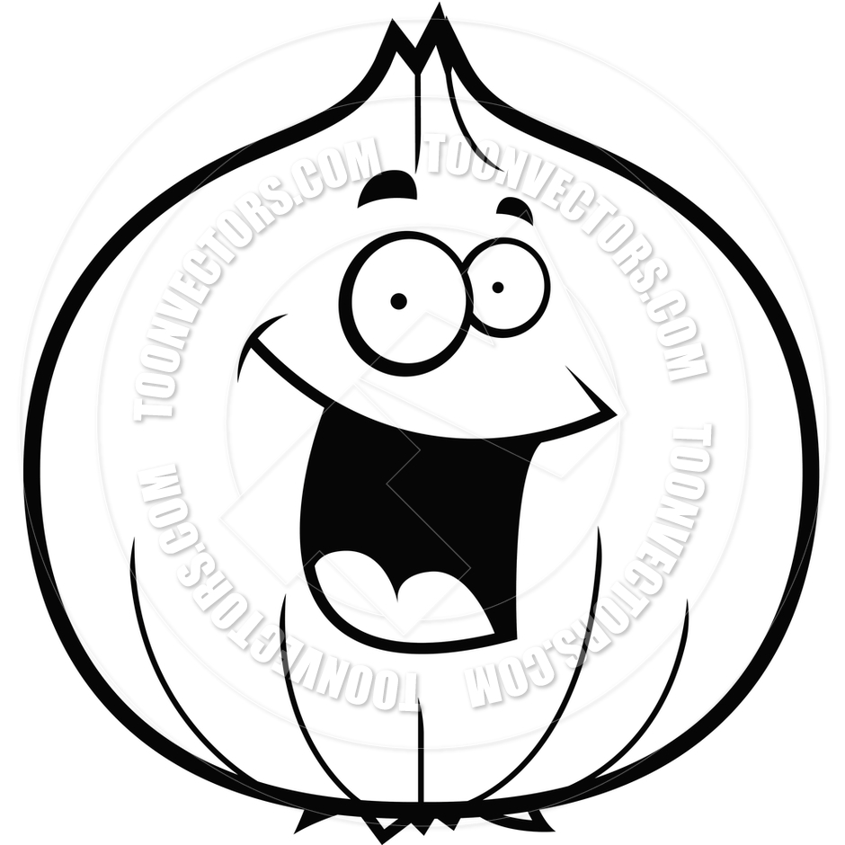 940x940 Cartoon Onion (Black And White Clipart Panda