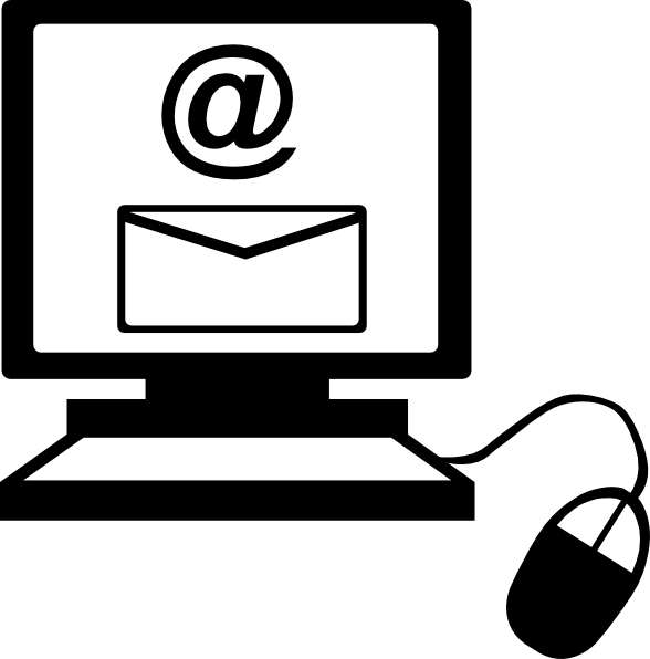 588x596 Email On Computer Clip Art