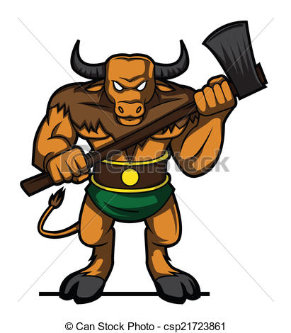 411x470 Minotaur Clipart