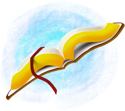 400x357 Image Open Bible On Blue