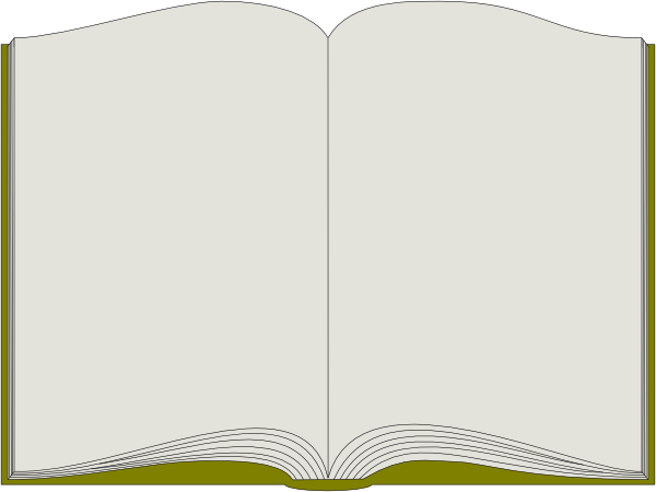 600x450 Open Book Clip Art
