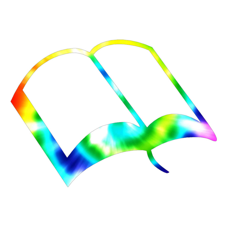 864x864 Open Bible Book Decal Sticker Choose Pattern + Size