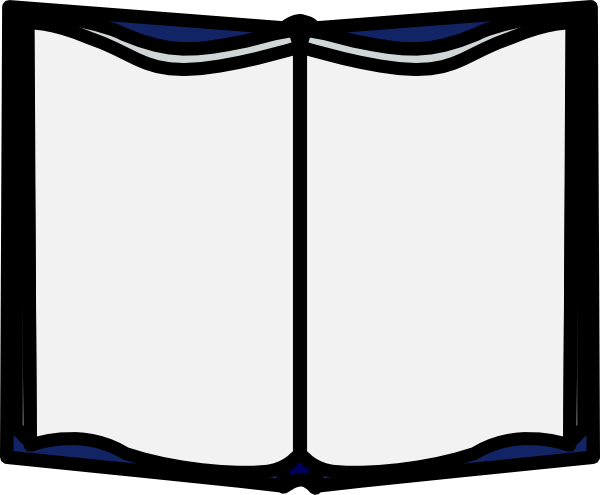 600x495 Open Book Template Clipart