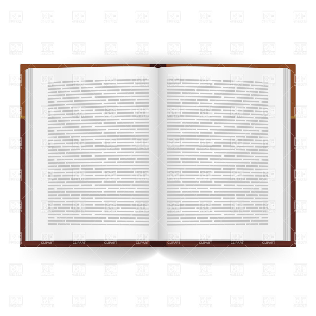 1200x1200 Realistic Open Book With Text Royalty Free Vector Clip Art Image