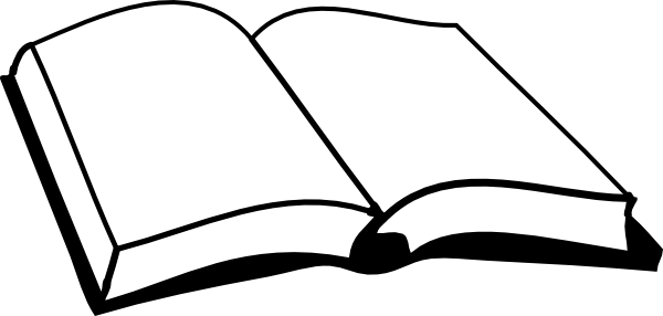 600x286 Open Book Clipart Black And White Png Letters