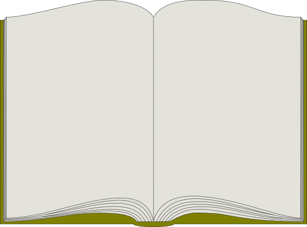 600x444 Open Book Clipart