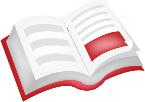 487x345 Book Clipart Red
