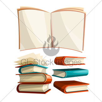 325x325 Blank Pages Of Open Books Spread Gl Stock Images