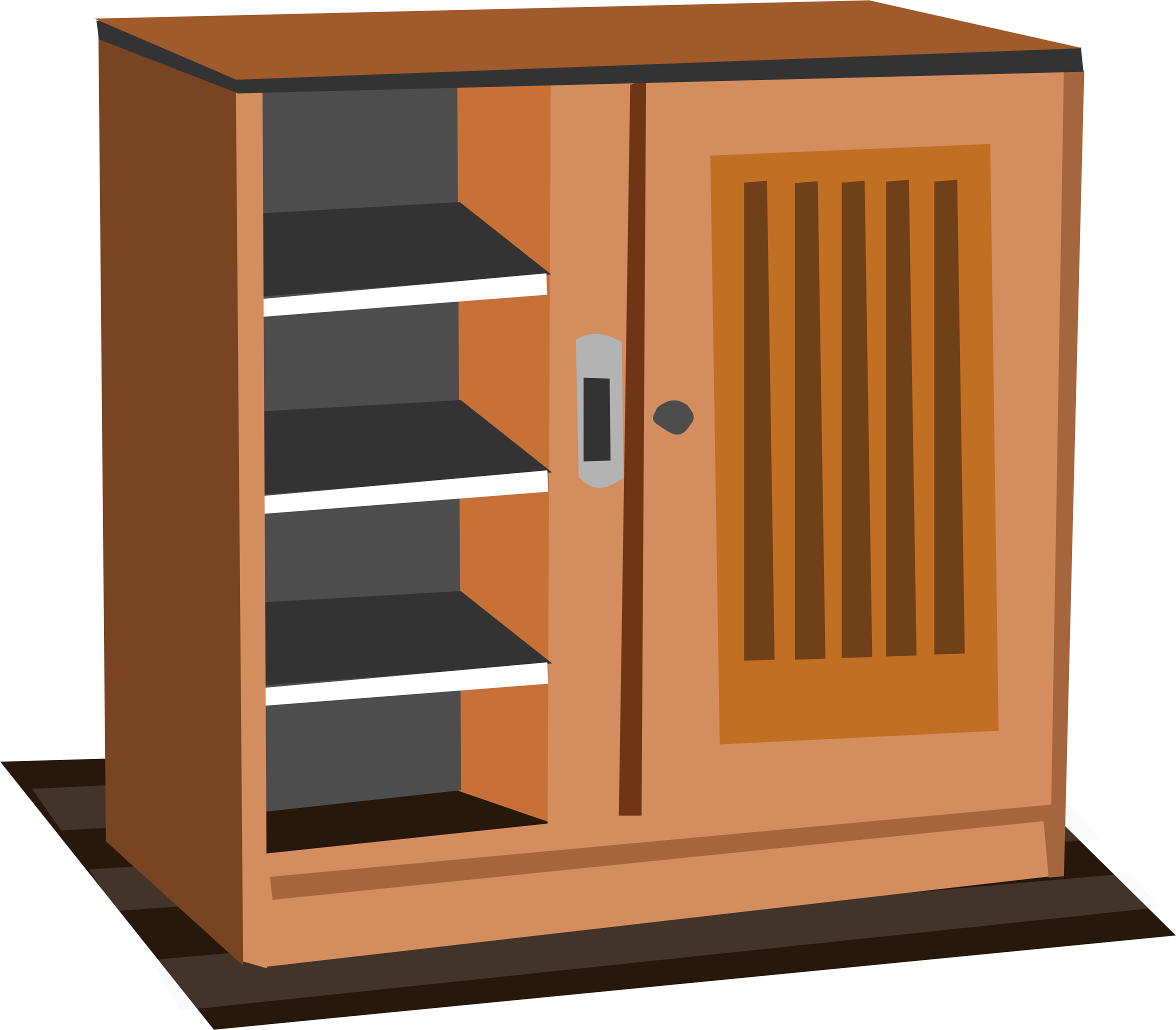 2352x2060 Open Kitchen Cupboard Clipart