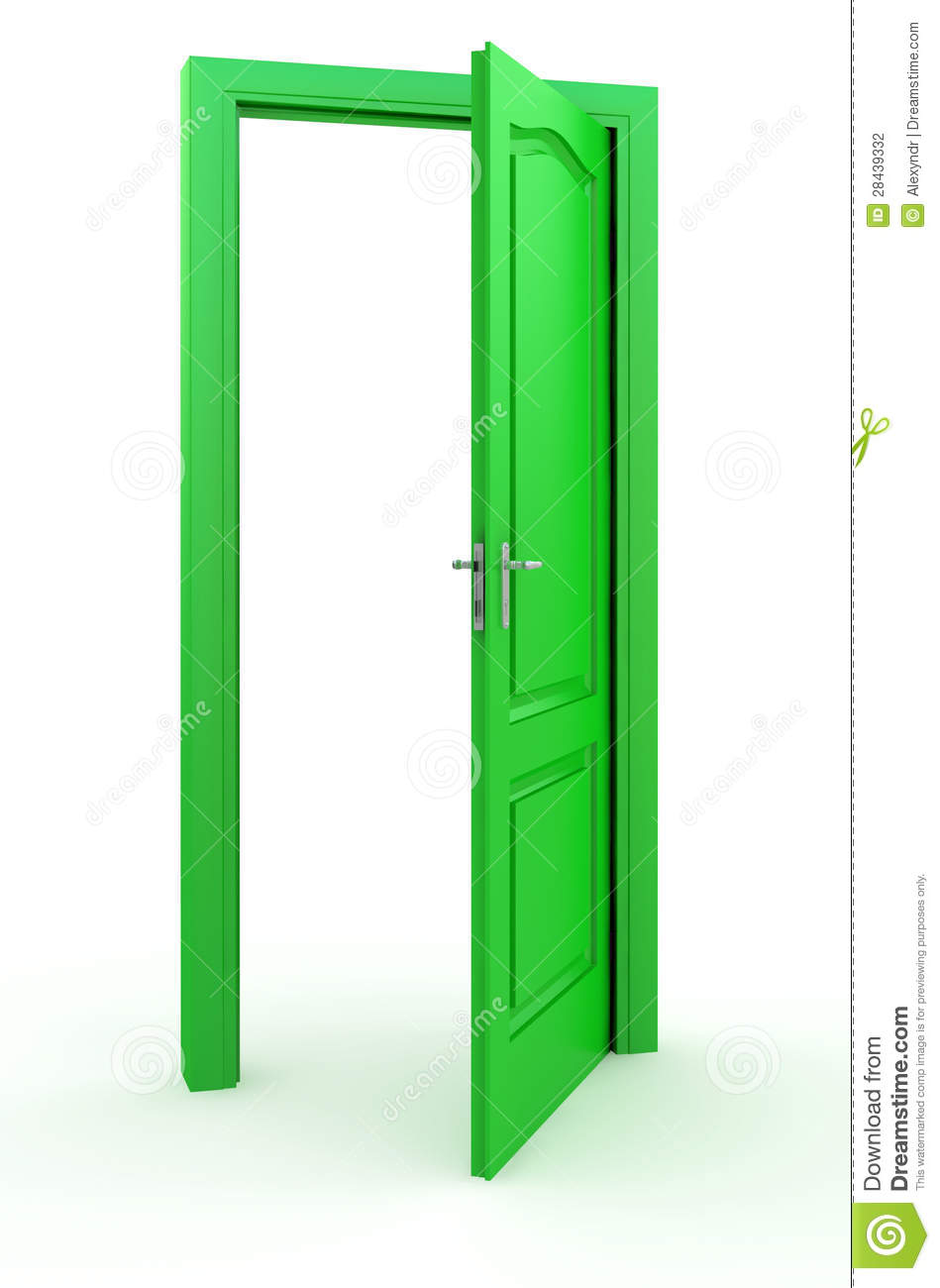 949x1300 A Green Door Clipart