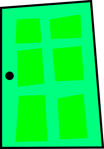 420x598 Animated Door Clipart