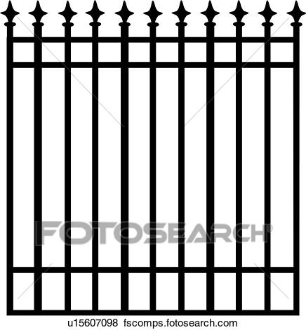 436x470 Images Open Fence Gate Clipart