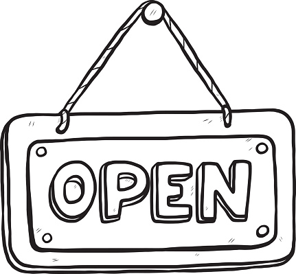 431x399 Open Sign Clipart