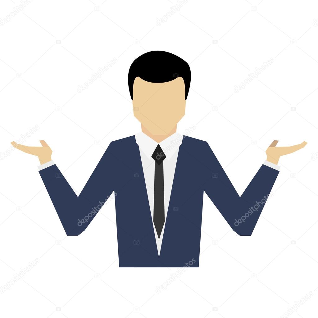 1024x1024 Businessman Open Hands Icon Stock Vector Jemastock