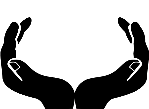 600x439 Open Hands Clip Art