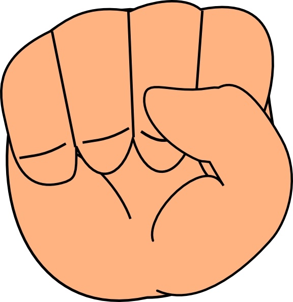 576x594 Closed Hand Clip Art Free Vector In Open Office Drawing Svg ( Svg