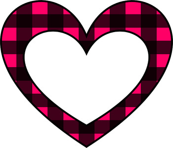 350x300 Open Lumberjack Hearts Clip Art By Reading With Mrs D Tpt