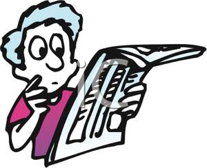 300x244 Open Newspaper Clipart Free Images