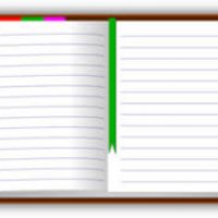 200x200 Open Notebook Clipart
