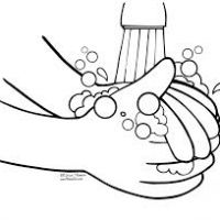 200x200 Black And White Praying Hands Clipart