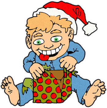 350x352 Gift Clipart Opening Presents