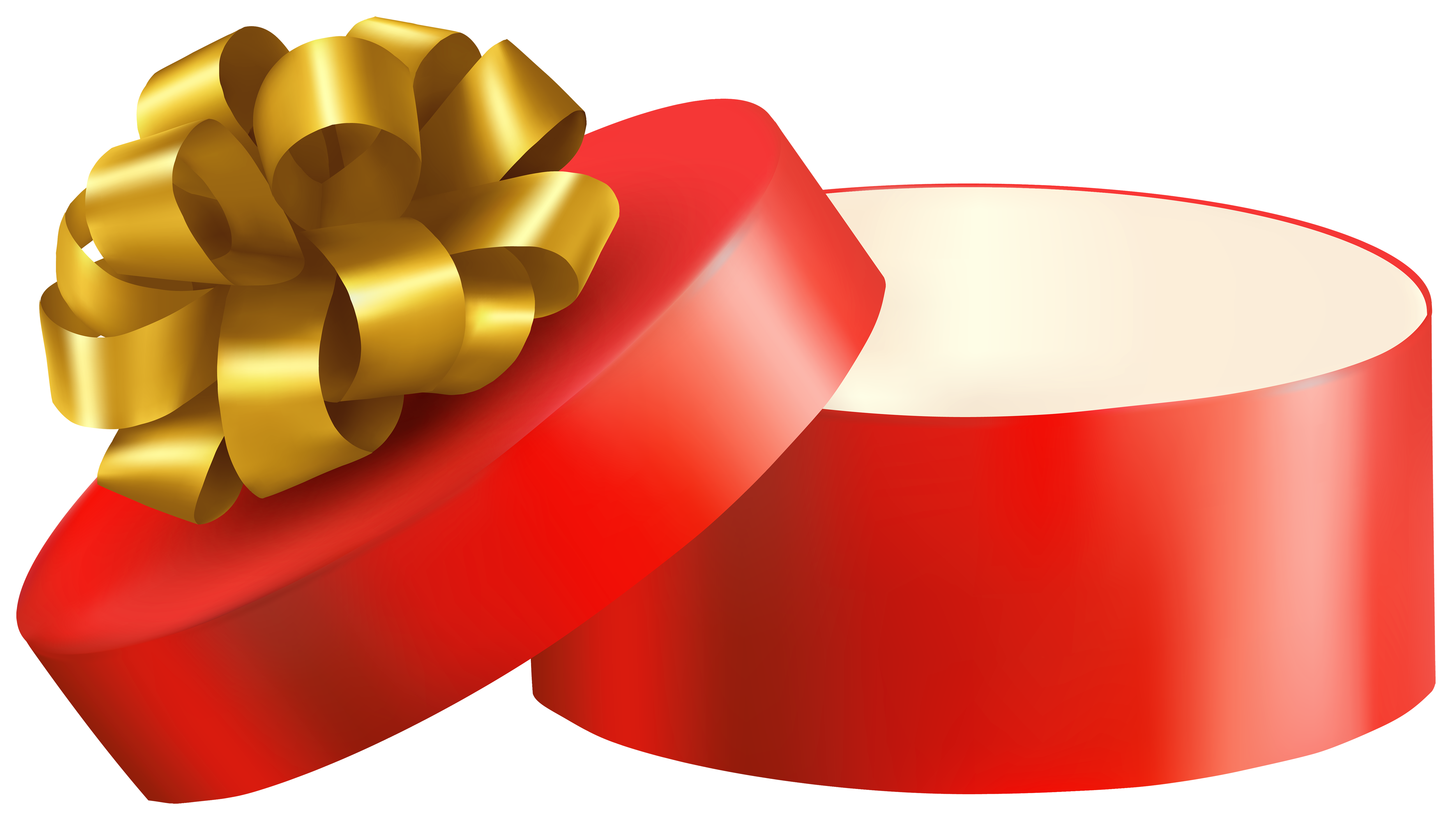 5000x2801 Red Open Gift Png Clipart