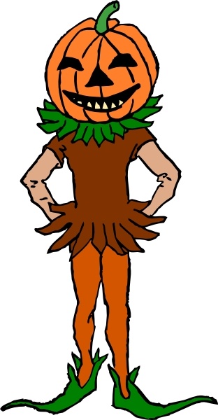 312x600 Pumpkin Boy Color Version Clip Art Free Vector In Open Office