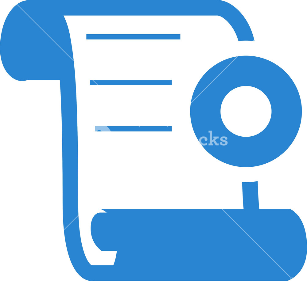 1000x917 Open Scroll Simplicity Icon Royalty Free Stock Image