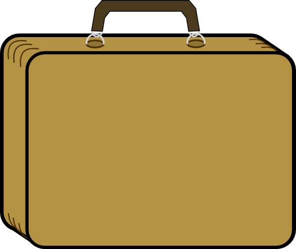 600x504 Suitcase Clipart