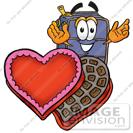 450x450 Clip Art Graphic Of A Suitcase Luggage Cartoon Character
