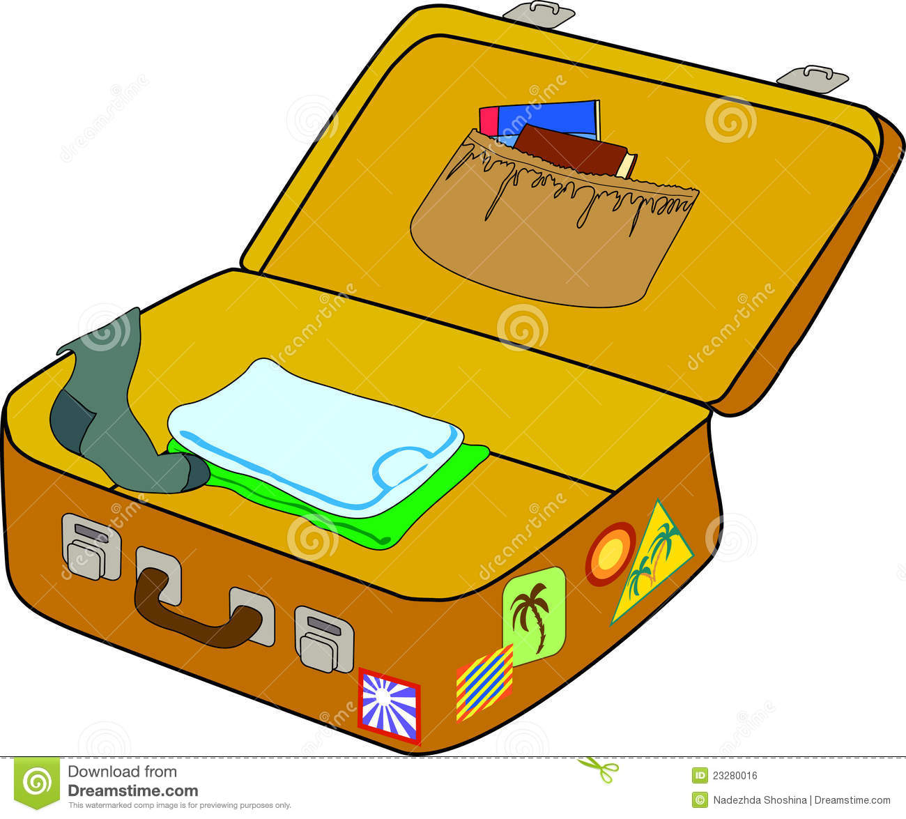 1300x1175 Suitcase Clipart Unpacked