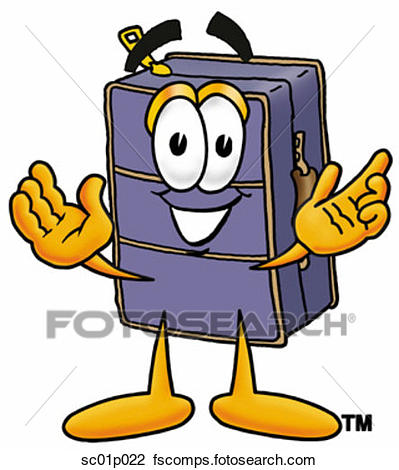 399x470 Clipart Of Suitcase With Arms Open Sc01p022