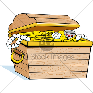325x325 Treasure Chest On Sea Bottom Gl Stock Images
