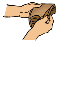 200x300 Clip Art Empty Wallet Clipart