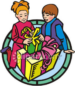 261x300 Opening Christmas Presents