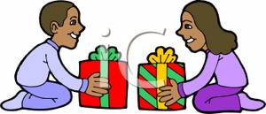 300x129 Christmas Present Clip Art
